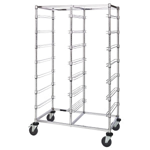 Quantum Storage Systems Bin Carts - Double Bay Bin Cart with 14 Levels, No Bins, 24" x 40" x 69" - BC214069M14D