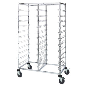 Quantum Storage Systems Bin Carts - Double Bay Bin Cart with 22 Levels, No Bins, 24" x 40" x 69" - BC214069M22D