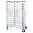 Quantum Storage Systems Bin Cart with Bins - Cart, Double-Bay, 24"x 40" x 69", 22 Clear Bins - BC214069M2DCL