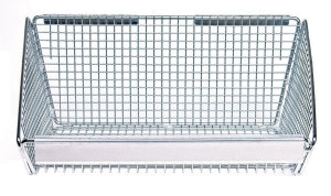 Quantum Storage Wire Basket Label Holders - Label Holder for Wire Basket, Clear, 14" - BLH14C