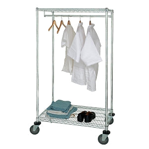 Quantum Storage Systems Single Pole Portable Garment Racks - Single Pole Garment Rack, Mobile, 24" x 48" x 69" - WRCGR632448