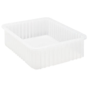 Quantum Storage Clear Dividable Grid Container - DIV GRID CNTR, CLRVIEW, 17-1/2WX22-1/2LX6H - DG93060CL