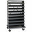 Quantum Storage Steel Shelving with Bins with - Steel Mobile Cart for Double-Sided Shelving - QDU-00