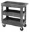 Quantum Polymer Utility Carts - Polymer Utility Cart, 26" x 40" x 32-1/2", 3-Shelf - PC3518333