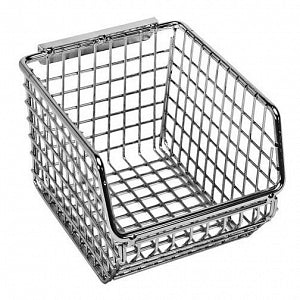 Quantum Storage Wire-Mesh Bins - Stack and Hang Wire-Mesh 4.25" x 5.25" x 3" Bins - QMB510C