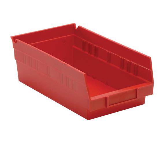 Yellow Economy Shelf Bin, 6-5/8"W x 17-7/8"L x 4"H