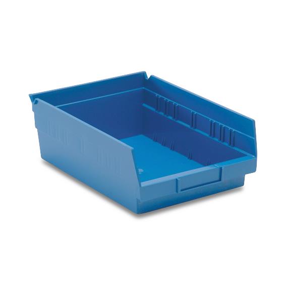 Quantum Storage Economy Shelf Bin - Blue Economy Shelf Bin, 8-3/8"W x 11-5/8"L x 4"H - QSB107BL