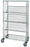 Quantum Storage Systems Slanted Shelf Suture Carts - Slanted-Shelf Suture Cart, Enclosed Panels, 18" x 48" x 69" - WRCSL5631848EP