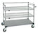 Quantum Open Surgical Case Carts - Open Surgical Case Cart, Stainless Steel, 3 Shelf, 24" W x 36" L x 48" H - WRC563246092060