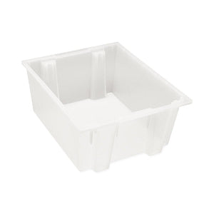 Quantum Storage Genuine Stack and Nest Tote - Genuine 19.5" x 23.5" x 10" Stack-and-Nest Tote, Clear View - SNT225CL