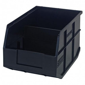 Quantum Storage Systems Stackable Shelf Bins - Black 12" x 8.25" x 7" Stackable Shelf Bin - SSB423 BLACK