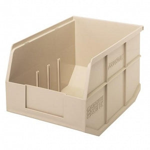 Quantum Storage Systems Stackable Shelf Bins - Ivory 12" x 8.25" x 7" Stackable Shelf Bin - SSB423 IVORY