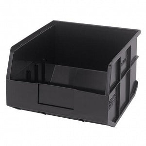 Quantum Storage Systems Stackable Shelf Bins - Black 11"W x 12"L x 7"H Stackable Shelf Bin - SSB425 BLACK