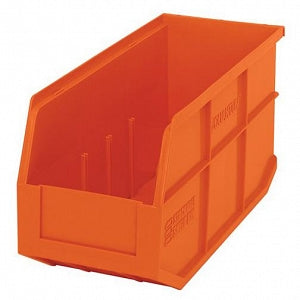 Quantum Storage Systems Stackable Shelf Bins - Orange 6"W x 14"L x 7"H Stackable Shelf Bin - SSB441 ORANGE