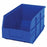 Quantum Storage Systems Stackable Shelf Bins - Blue 8.25"W x 14"L x 7"H Stackable Shelf Bin - SSB443 BLUE