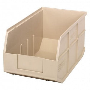 Quantum Storage Systems Stackable Shelf Bins - Ivory 8.25"W x 14"L x 7"H Stackable Shelf Bin - SSB443 IVORY