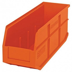 Quantum Storage Systems Stackable Shelf Bins - Orange 6"W x 18"L x 7"H Stackable Shelf Bin - SSB461 ORANGE