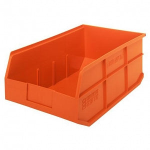 Quantum Storage Systems Stackable Shelf Bins - Orange 11"W x 18"L x 7"H Stackable Shelf Bin - SSB465 ORANGE