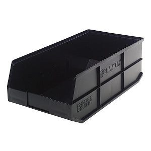 Quantum Storage Systems Stackable Shelf Bins - Black 11"W x 20.5"L x 7"H Stackable Shelf Bin - SSB485 BLACK