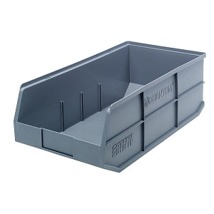 Quantum Storage Systems Stackable Shelf Bins - Gray 11"W x 20.5"L x 7"H Stackable Shelf Bin - SSB485 GRAY