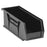 Quantum Storage Systems Hang-and-Stack Bins - Hang and Stack Bin, 10-7/8" x 4-1/8" x 4", Black - QUS224 BLACK