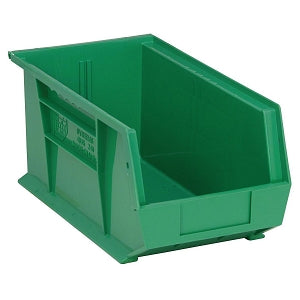 Quantum Storage Systems Hang-and-Stack Bins - Hang and Stack Bin, 14-3/4" x 8-1/4" x 7", Green - QUS240 GREEN