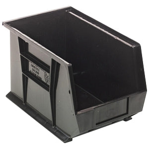 Quantum Storage Systems Hang-and-Stack Bins - Hang and Stack Bin, 13-5/8" x 8-1/4" x 8", Black - QUS242 BLACK