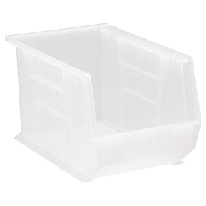 Quantum Storage Systems Clear-View Storage Bins - Clear Bin, 13-5/8" x 8-1/4" x 8" - QUS242CL