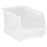 Quantum Storage Systems Clear-View Storage Bins - Clear Bin, 13-5/8" x 8-1/4" x 8" - QUS242CL