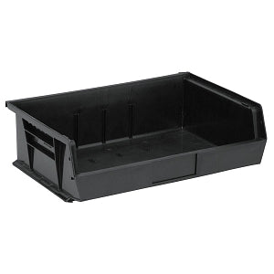 Quantum Storage Systems Hang-and-Stack Bins - Hang and Stack Bin, 10-7/8" x 16-1/2" x 5", Black - QUS245 BLACK