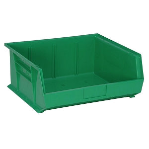 Quantum Storage Systems Hang-and-Stack Bins - Hang and Stack Bin, 14-3/4" x 16-1/2" x 7", Green - QUS250 GREEN