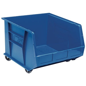 Quantum Storage Systems Hang-and-Stack Bins - Mobile Ultra Stack and Hang Bin, 16-1/2" x 18" x 11", Blue - QUS275MOB BLUE