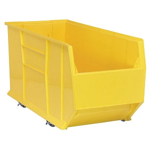 Quantum Storage Systems Mobile Hulk Containers - Yellow 16.5" x 35.88" x 17.5" Mobile Hulk Container - QUS994MOB YELLOW