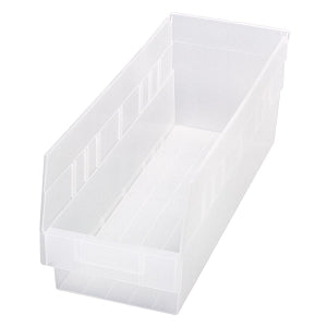 Quantum Storage Store-More High-Density Clear Storage Bins - Store-More Clear 17.88" x 6.63" x 6" High-Density Polypropylene Storage Bins - QSB204CL