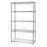 Quantum Storage Systems Stainless Steel Starter Kits with 5 Shelves and 4 Posts - 12" x 48" x 54" Stainless Steel Shelving Starter Kit with 5 Shelves - WR54-1248S-5