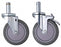 Quantum Storage Swivel Casters - Caster Set, Swivel, 5", 2 with Brake, 4/Pack - WR-00H