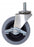 Quantum Storage Swivel Casters - Swivel Caster Stem, Polyurethane, 4/Pack, All with Brakes, 3" - WR3