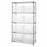 Quantum Storage Systems Clear Giant Bins w / Chrome Shelf - SHELVING, STACK&STOCK, CLEAR VIEW, W/8 CTNR - WR5-700CL