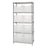 Quantum Storage Systems Clear Giant Bins w / Chrome Shelf - SHELVING, STACK&STOCK, CLEAR VIEW, W/8 CTNR - WR5-800CL