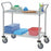 Quantum Storage Chrome Wire Utility Cart - Mobile 18" x 36" x 37.5" Cart with Two Chrome Wire Shelves - WRC18362