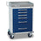 Detecto Rescue General Purpose Medical Carts - General Purpose Medical Cart with One 9", One 6" and Four 3" Drawers, Blue - RC333369BLU