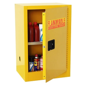 Sandusky Compact Single Door Flammable Safety Cabinets - Single-Door Safety Cabinet, 12 gal. Capacity - SC12F-P