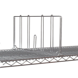 Tarrison Products Chrome Shelf Dividers - Chrome Shelf Divider, 18" x 4" - TS-SD418C