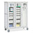 Solaire Medical Roam 3 Carts with Glass Doors - Roam 3 3-Cue Catheter and Supply Cart with Glass Doors, White, 60.25" W x 28.75" D x 75.25" H - SR3G3CG