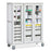 Solaire Medical Roam 3 Carts with Glass Doors - Roam 3 Vascular Cart with Glass Doors, White, 60.25" W x 28.75" D x 75.25" H - SR3GVS