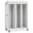 Solaire Medical Roam 3 Carts with Roll-Top Doors - Roam 3 Supply Cart with Roll-Top Doors and 2 Center Columns, White, 60.25" W x 28.75" D x 81" H - SR3R