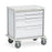 Solaire Medical Tempo Procedure Carts - Tempo 21 Procedure Cart with Two 3", One 6" and One 9" Drawer, White, 29.5" W x 21" D x 33" H - ST21W4