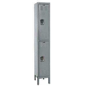 Hallowell Premium Lockers - LOCKER, DBL-TIER, 1WD, 12X12X78, GRAY - U1228-2A-HG