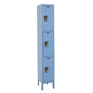 Hallowell Premium Lockers - LOCKER, TRPL-TIER, 1WD, 12X15X78, MARINE BLU - U1258-3A-MB