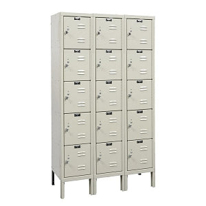 Hallowell Premium Lockers - LOCKER, 3 WIDE, 5 TIER, PARCHMENT BEIGE - U3226-5A-PT